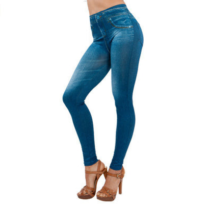 Leggings cálidos de denim polar