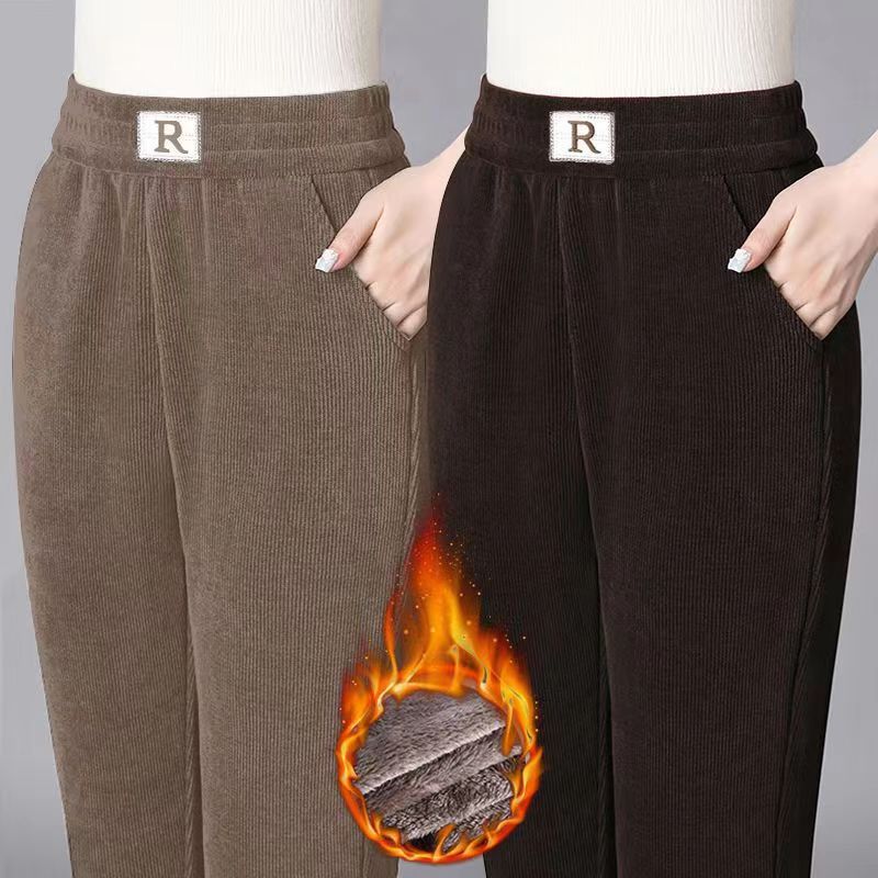 Nuevos pantalones harem de terciopelo ártico