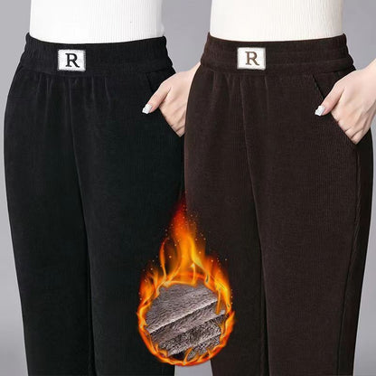 Nuevos pantalones harem de terciopelo ártico