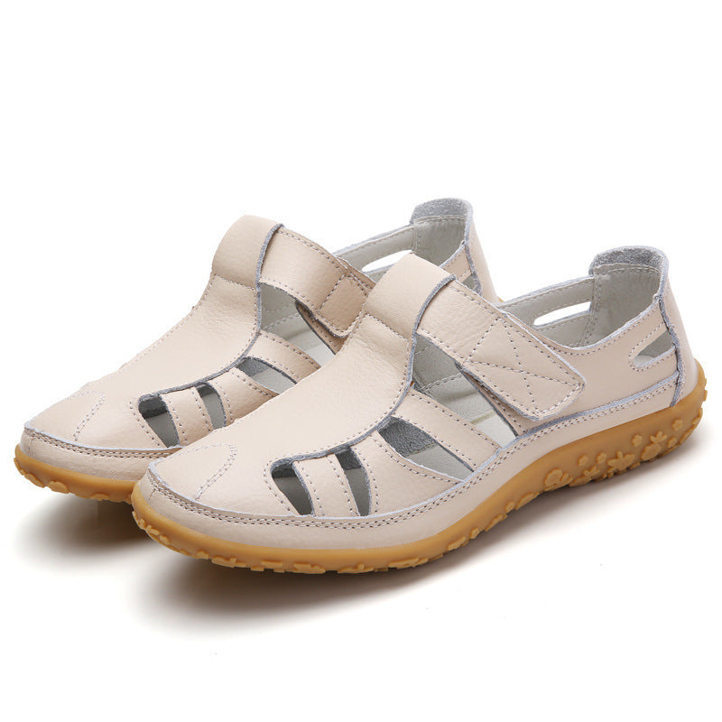 Sandalias retro casual de suela blanda