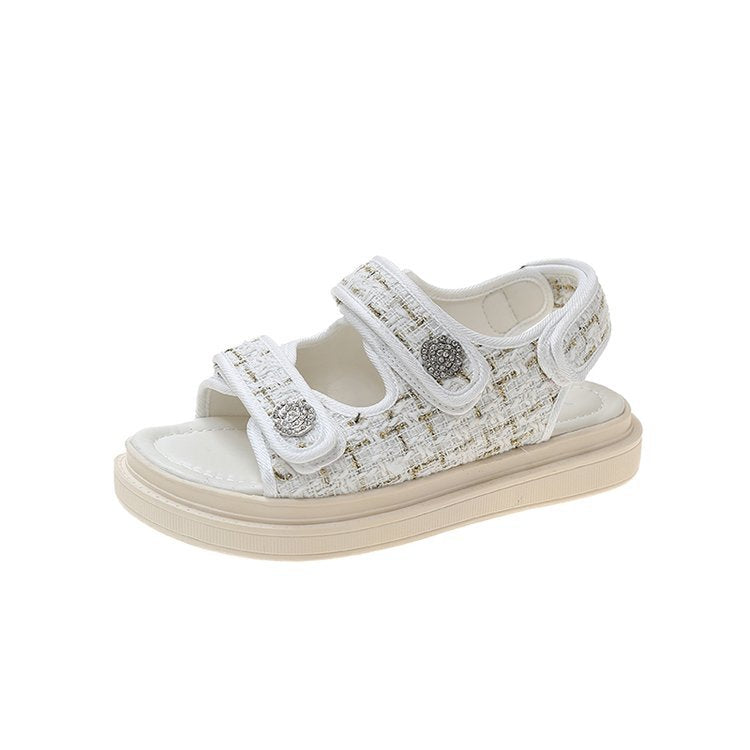 Sandalias planas elegantes camelia