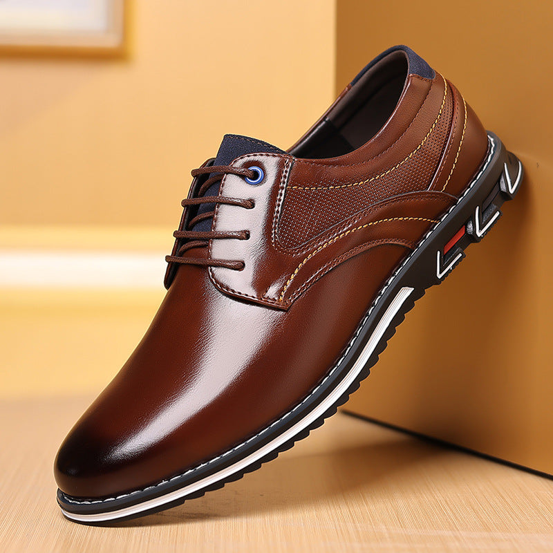 Zapatos ortopédicos de cuero para hombre.