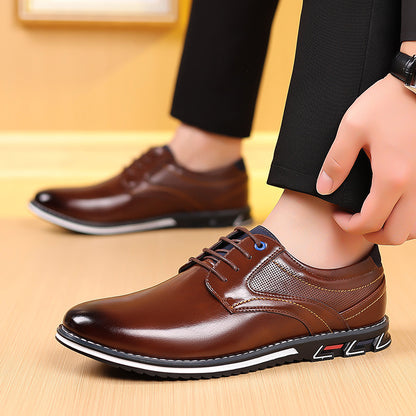 Zapatos ortopédicos de cuero para hombre.