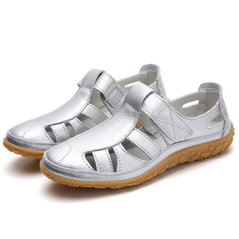 Sandalias retro casual de suela blanda