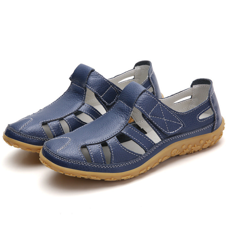 Sandalias retro casual de suela blanda