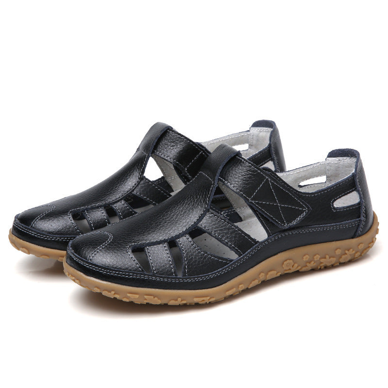 Sandalias retro casual de suela blanda