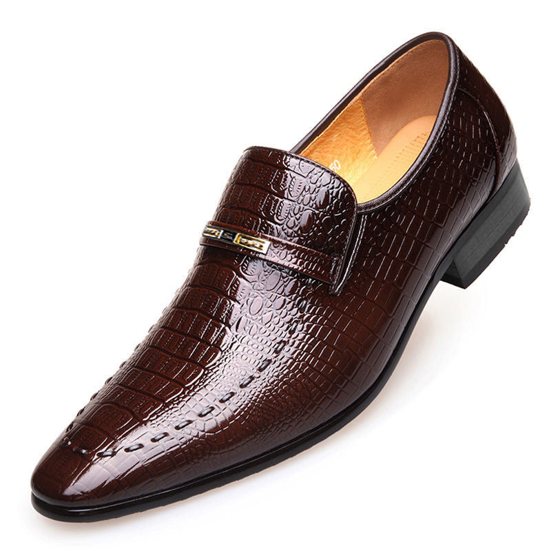 Zapatos de cuero italianos hechos a mano para hombre