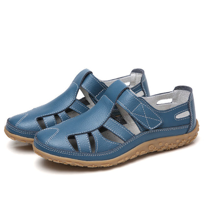 Sandalias retro casual de suela blanda